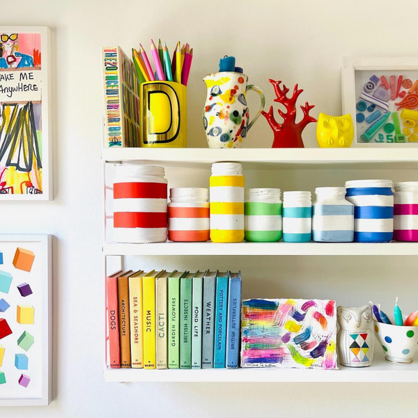 How to add colour to those daunting white walls.