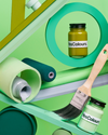 Green paints.