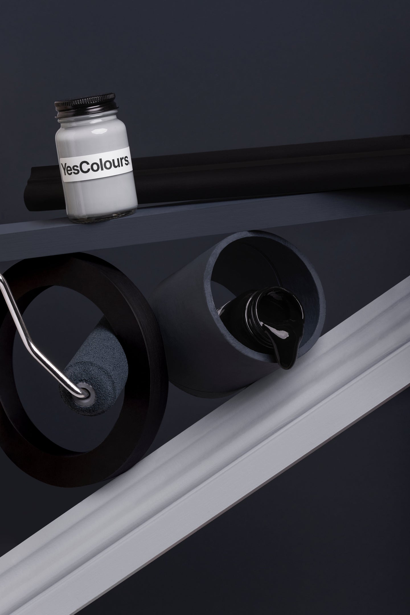 Grey and Black paints.