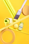Yellow paints.