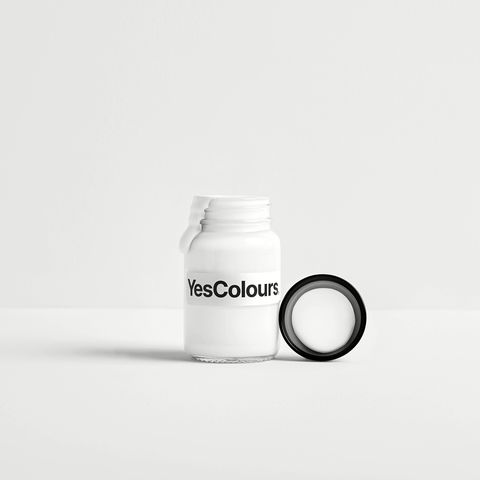 Electric Hot White paint sample (matt, 60ml)